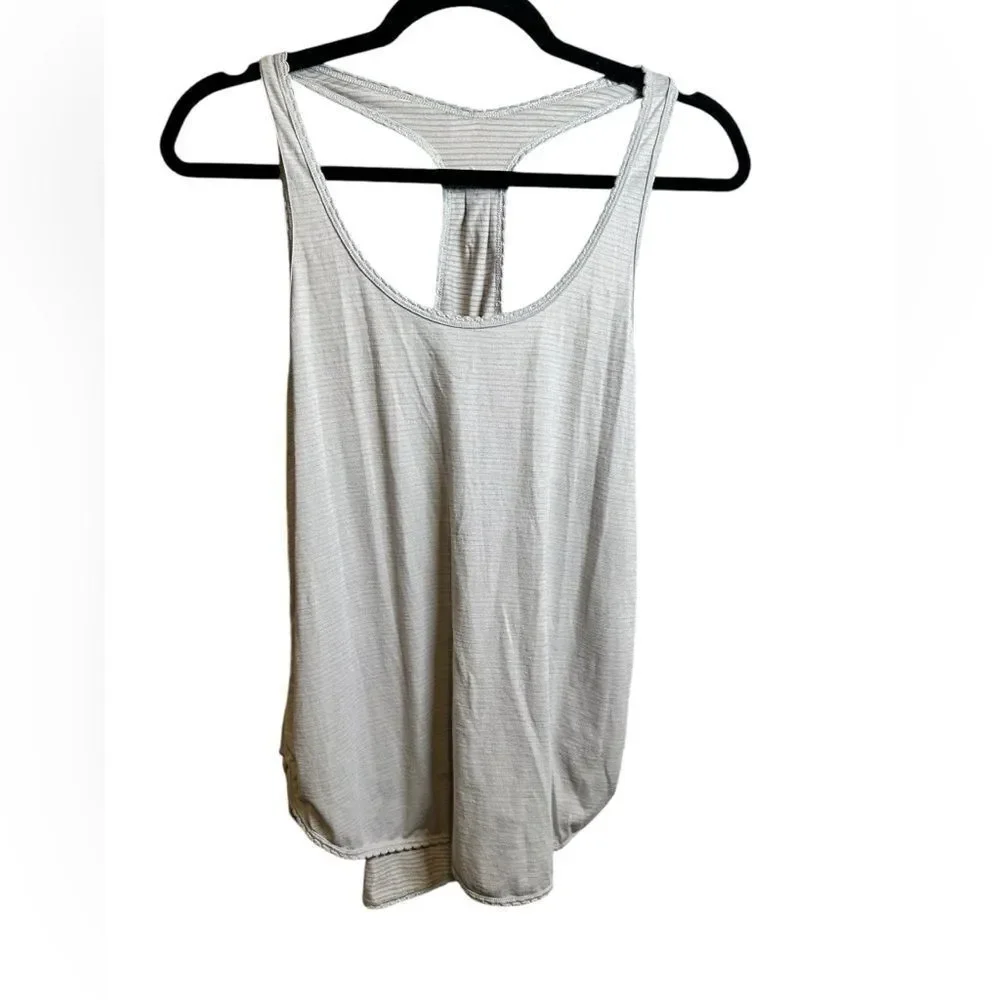 GUC Lululemon Women’s 105 F Singlet Athletic Workout Tank Silver Slate-  Size 6